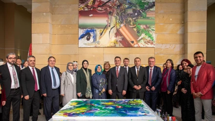 “Saklı Kalan Fırçam” başlıklı resim sergisi Selçuk Üniversitesinde açıldı